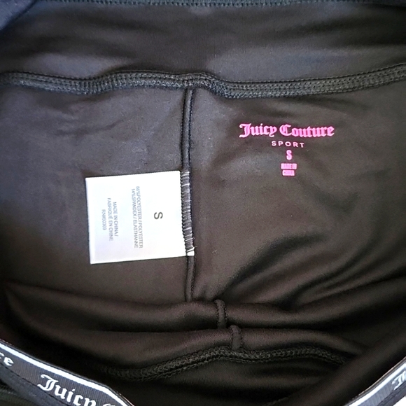NWT Juicy Couture Cropped Legging sz Small Black - Picture 3 of 4